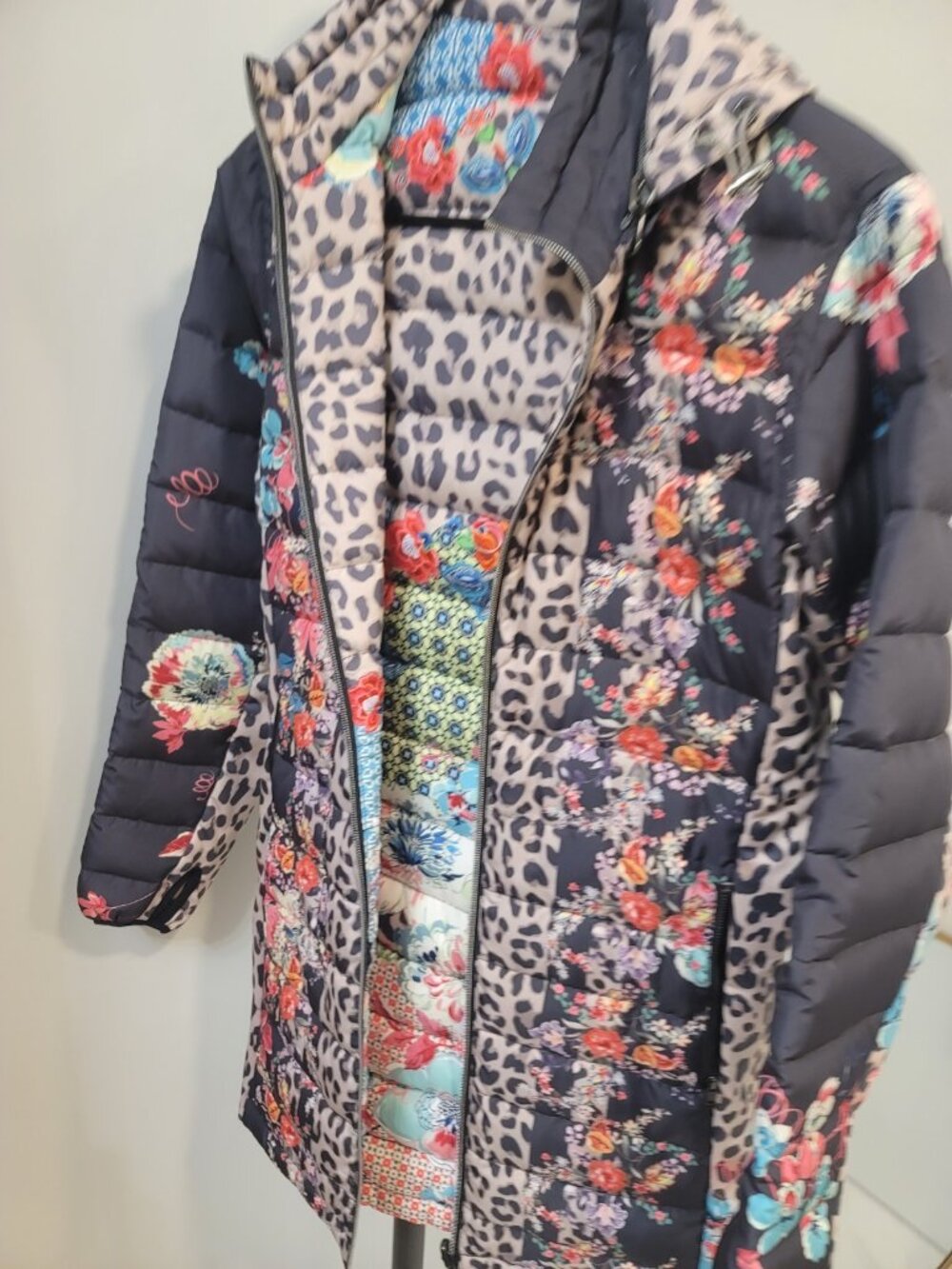 Johnny Was Lubello Reversible Down Parka New NWT Multiple Color Size XS - Picture 2 of 7